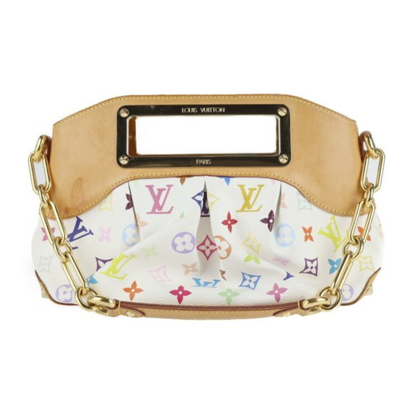 LOUIS VUITTON Judy PM Handbag M40257 Monogram Multicolor Leather Bron Semi-Shoul - Picture 1 of 8